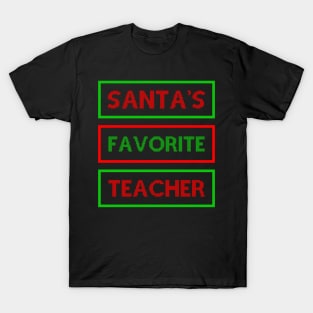 Santa's Favorite Teacher T-Shirt